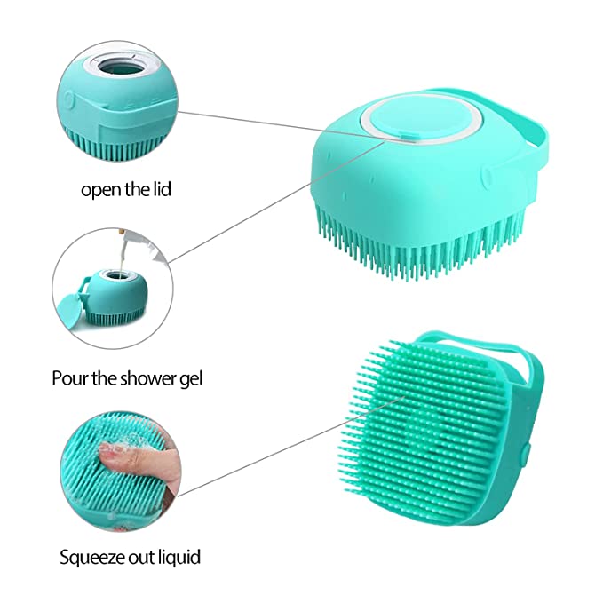 Bath Brush with Shampoo Dispenser