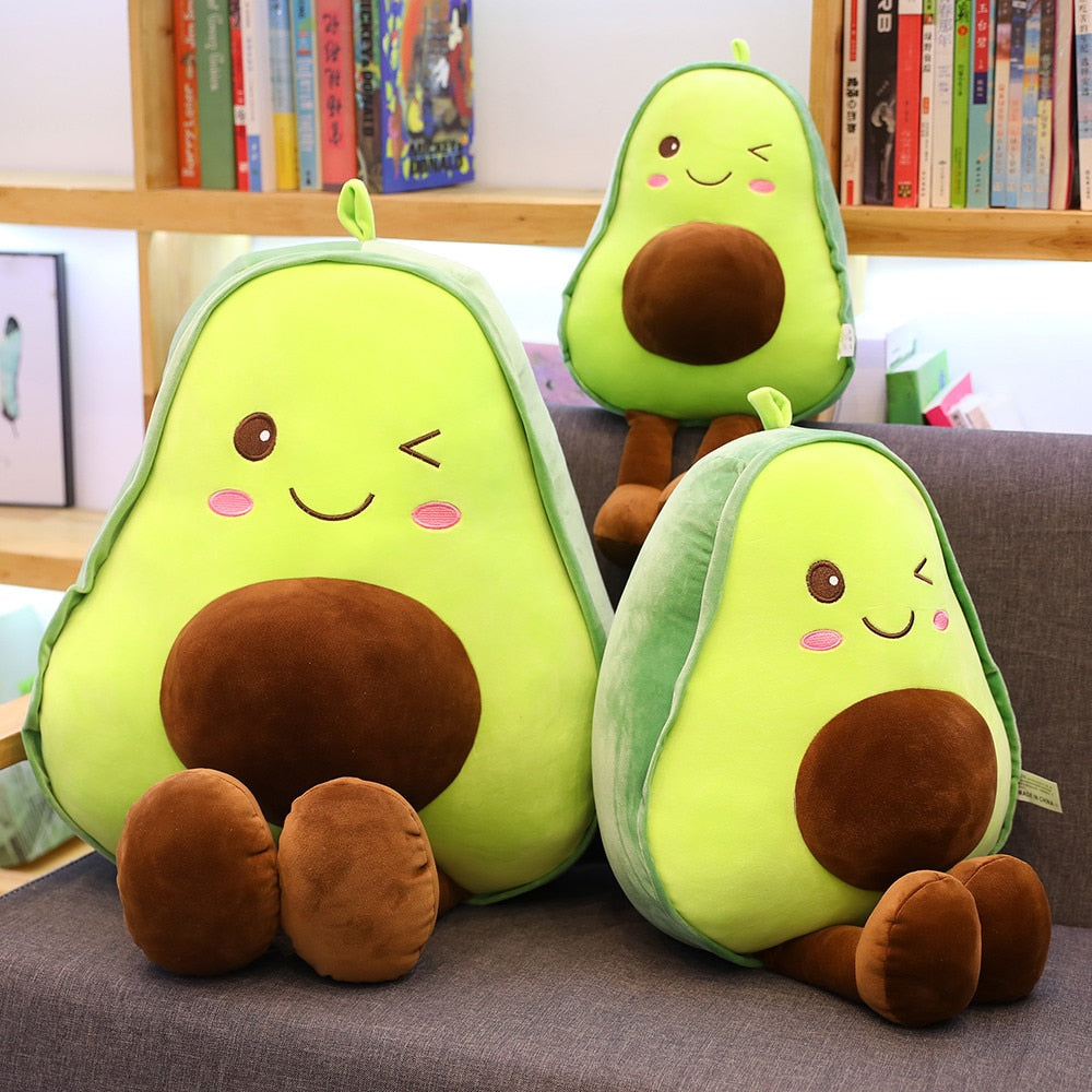 Avocado Pillow Plush 3D Stuffed Animal (4 Sizes)