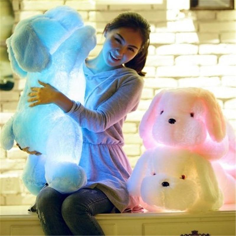 Light Up Puppy Stuffed Pillow